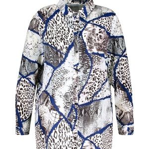 Boohoo snake print shirt dress
